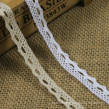High Quality Knitted  Cotton  Lace 1.1CM,Organza 100% Cotton Lace tape